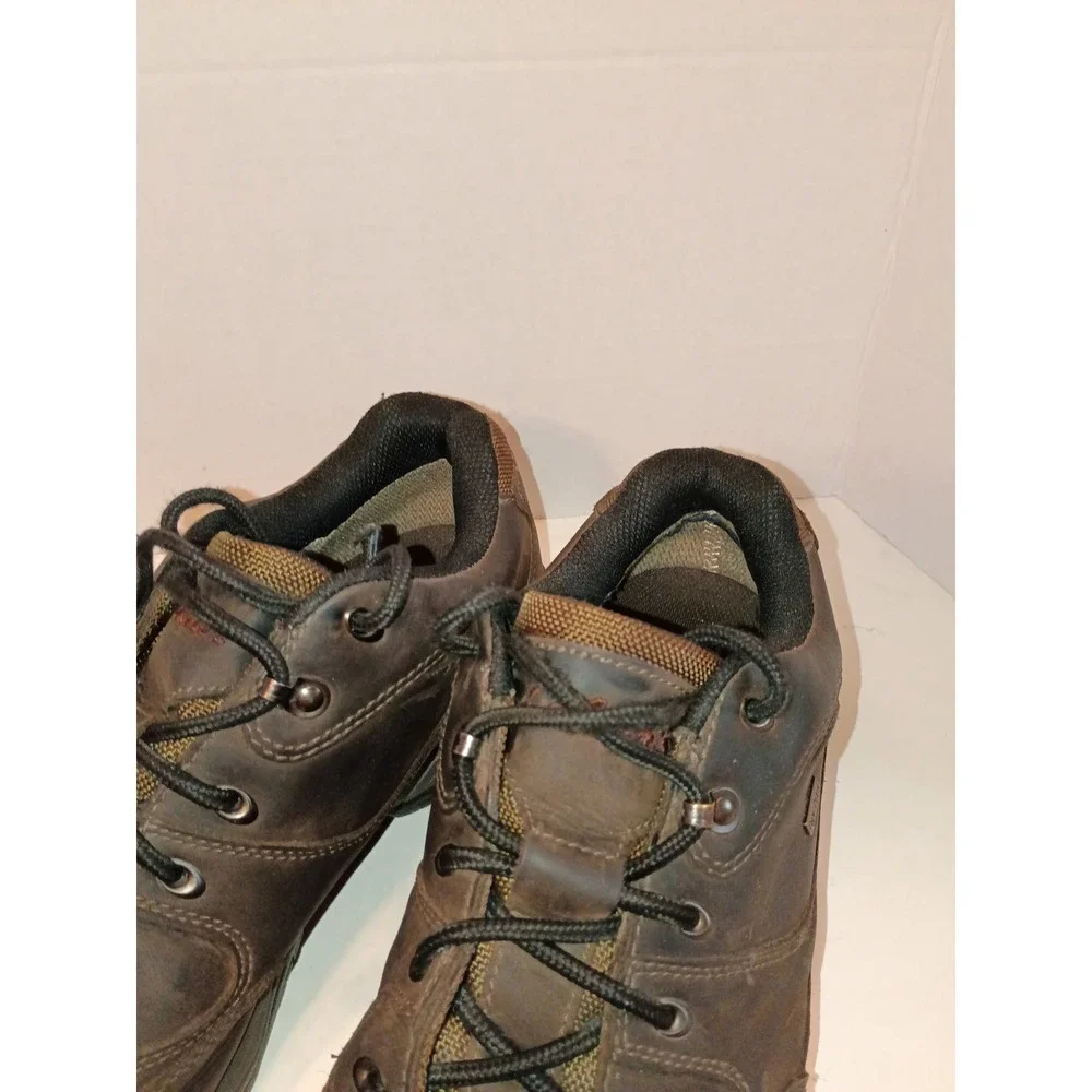 Cabelas Dry-Plus Mens 10.5 D Brown Leather Waterproof Hiking Shoes 82-4332 Low